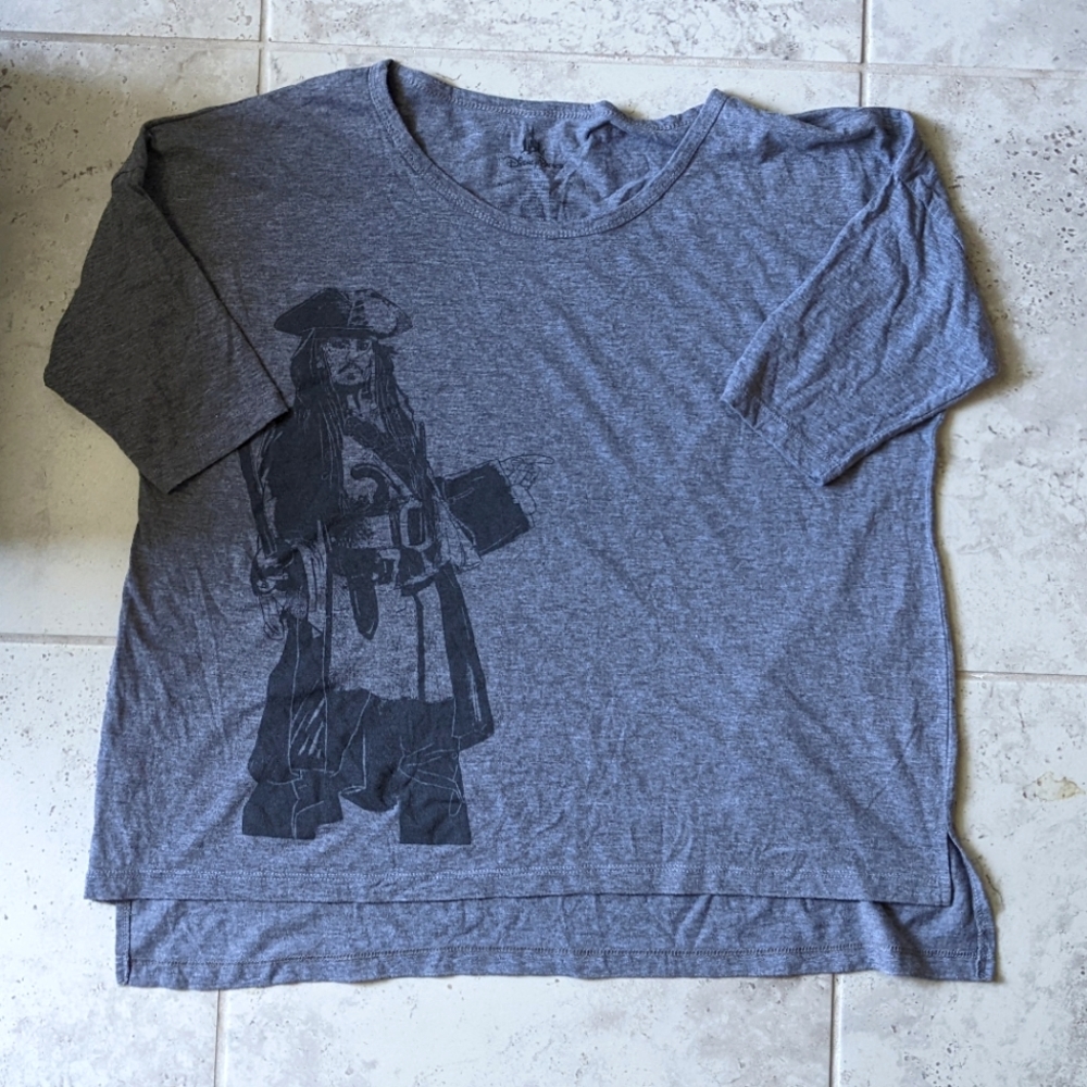 Walt Disney World Jack Sparrow Pirate Loose-Fit Top